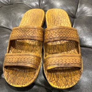 Women’s Pali Hawaii Sandal Slides Women’s Size 9 Brown/Tan
